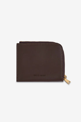Brie Leon Adie Zip Around Wallet - Chocolate