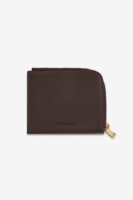 Brie Leon Adie Zip Around Wallet - Chocolate