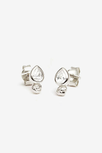 By Charlotte Adore You Stud Earrings - Silver