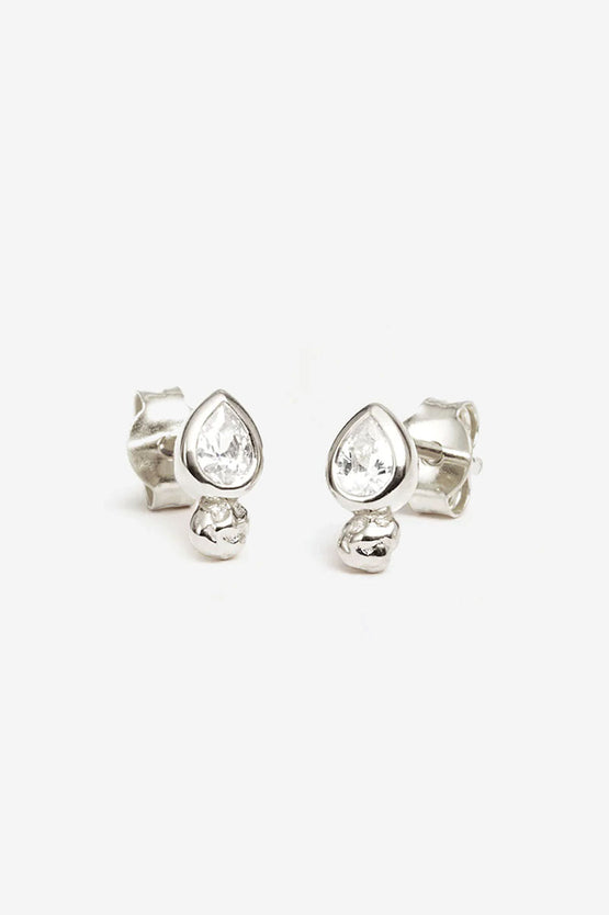 By Charlotte Adore You Stud Earrings - Silver
