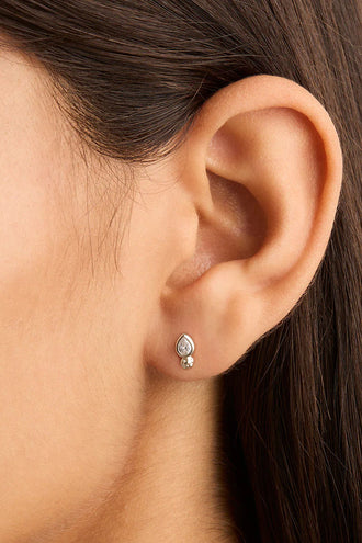 By Charlotte Adore You Stud Earrings - Silver
