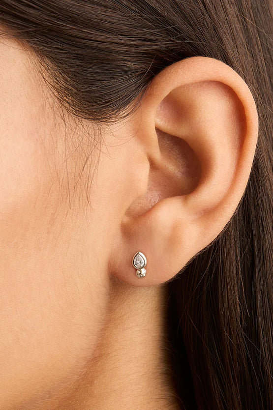 By Charlotte Adore You Stud Earrings - Silver