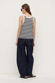 Assembly Adria Stripe Tank - White/Navy