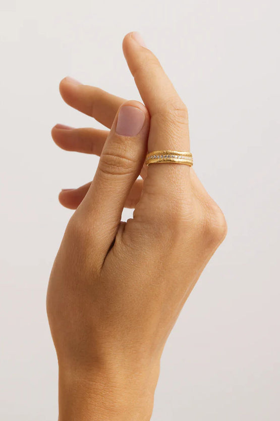 By Charlotte Begin Again Band Ring - Gold