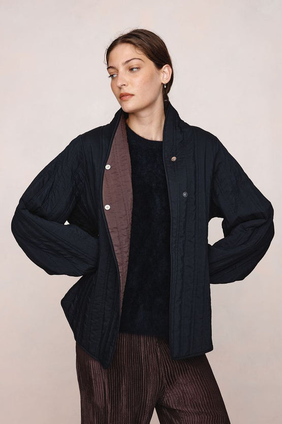 Marle Agnes Jacket - Black/Tapenade