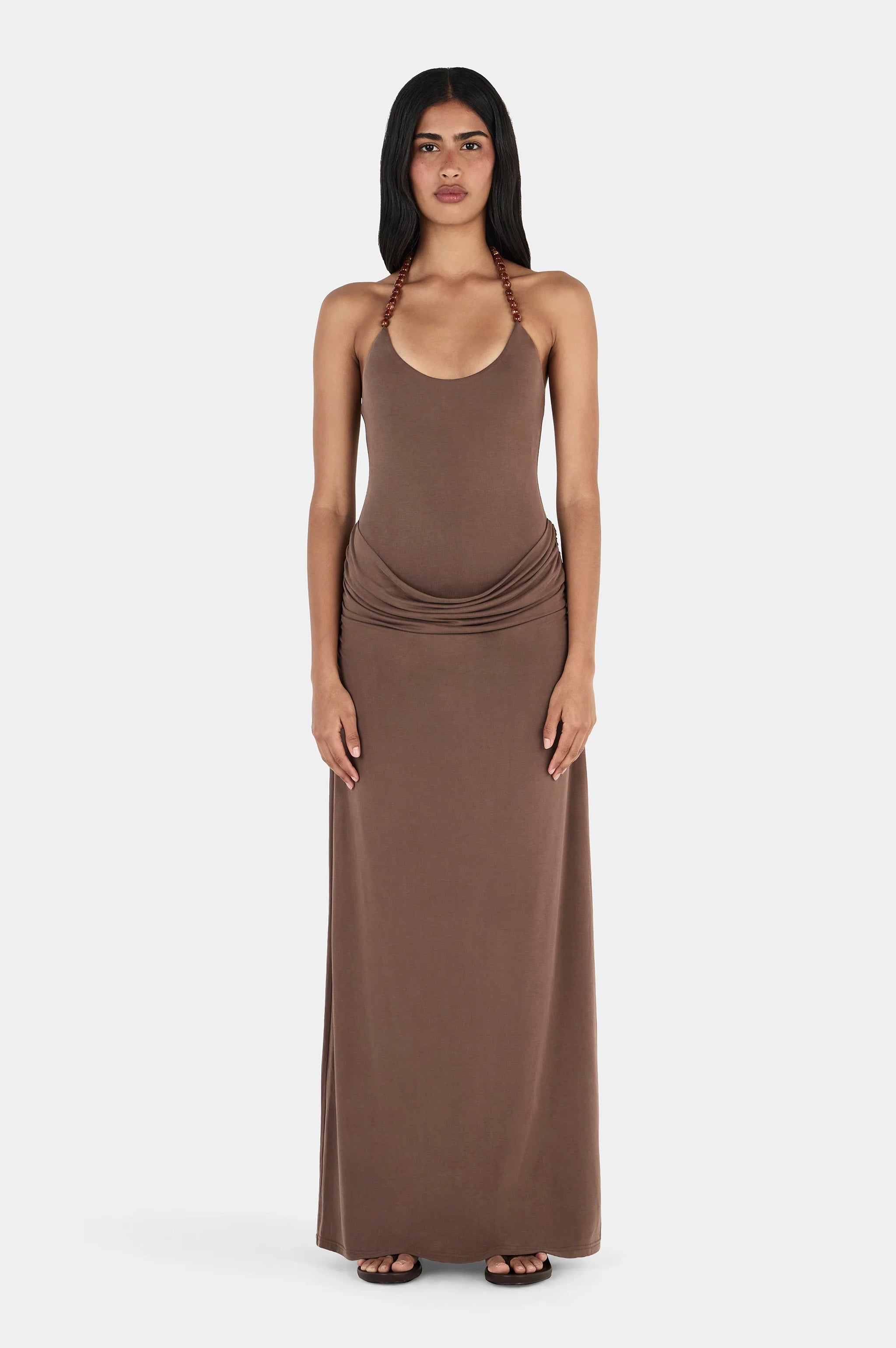 Ownley Alison Maxi Dress - Chocolate