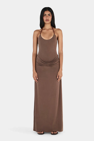 Ownley Alison Maxi Dress - Chocolate