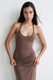 Ownley Alison Maxi Dress - Chocolate