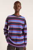 Damson Madder Ali LS Tee - Navy Stripe