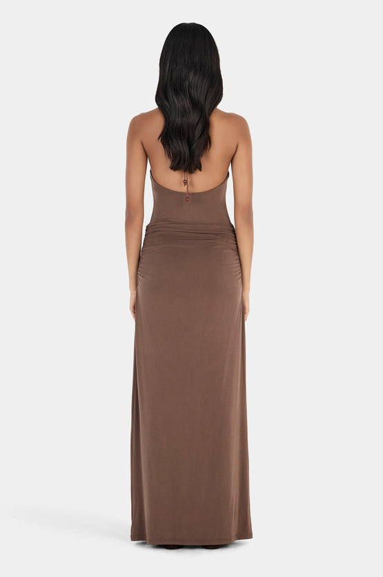 Ownley Alison Maxi Dress - Chocolate