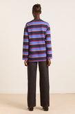 Damson Madder Ali LS Tee - Navy Stripe