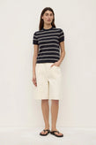 Assembly Allison Stripe Tee - Navy/Cream