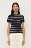 Assembly Allison Stripe Tee - Navy/Cream