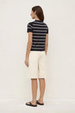 Assembly Allison Stripe Tee - Navy/Cream