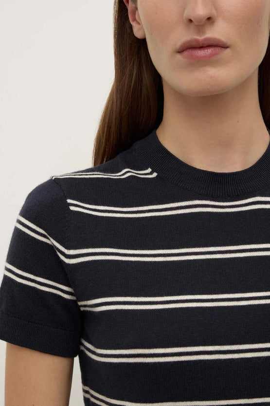 Assembly Allison Stripe Tee - Navy/Cream