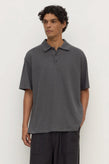 Assembly Alonzo knit Polo - Washed Charcoal