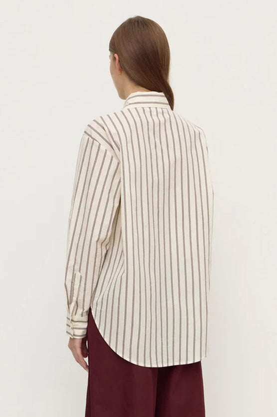 Assembly Amaro Italian Shirt - Merlot/White