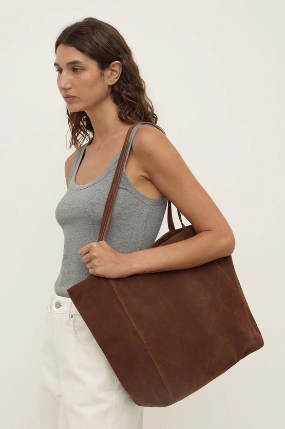 Assembly Paige Suede Tote Bag - Amaro