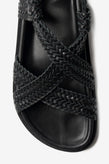 La Tribe Amara Braided Sandal - Black