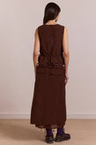 Damson Madder Amber Panel Skirt - Choc