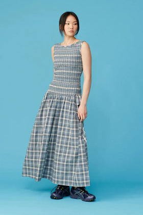 Ruby Anastasia Dress - Navy Gingham