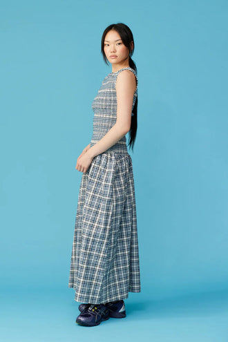 Ruby Anastasia Dress - Navy Gingham