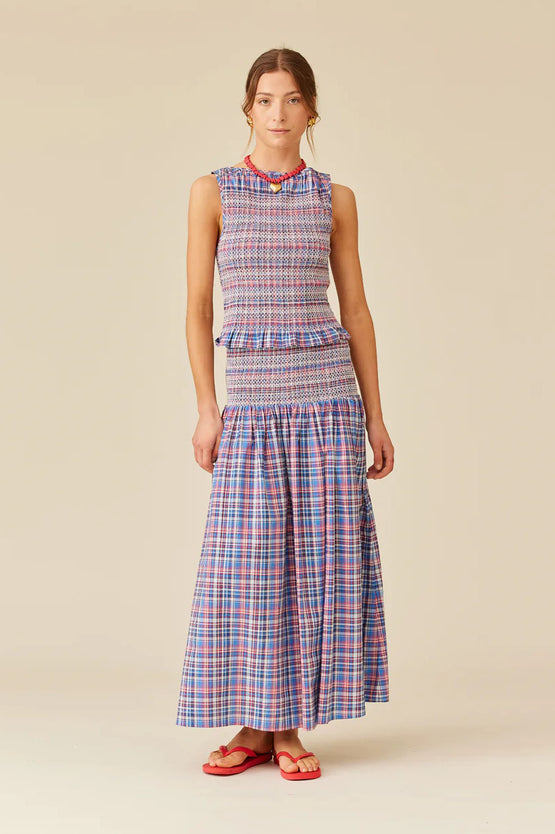 Ruby Anastasia Skirt - Poolside Tartan