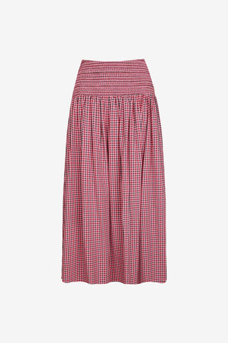 Ruby Anastasia Skirt - Pink Petrol Gingham