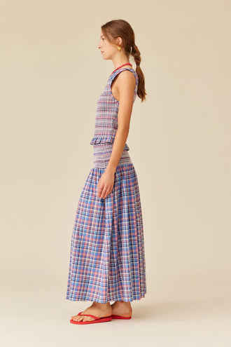 Ruby Anastasia Skirt - Poolside Tartan