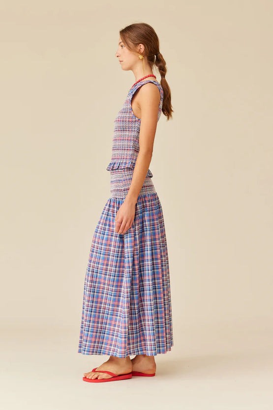Ruby Anastasia Skirt - Poolside Tartan