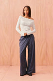 Ruby Andie Suit Pant - Denim Stripe