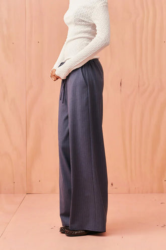 Ruby Andie Suit Pant - Denim Stripe