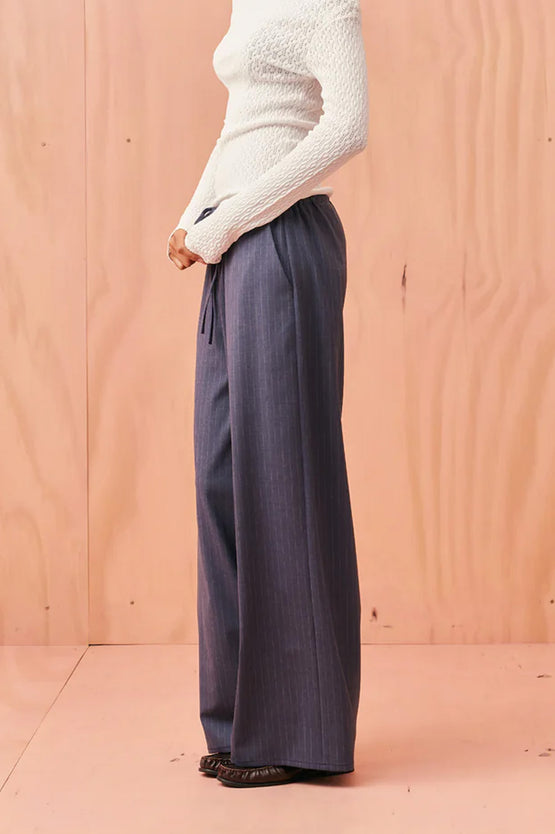 Ruby Andie Suit Pant - Denim Stripe