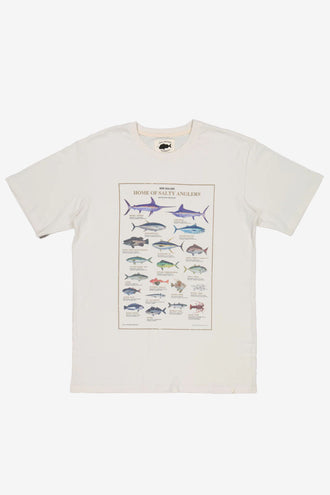 Just Another Fisherman Home Of Salty Anglers Tee - White