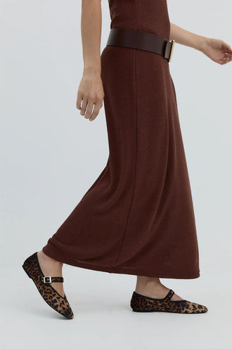 La Tribe Mary Jane Flat - Velvet Animal
