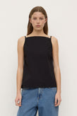 Assembly Annie Poplin Tank - Black