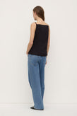 Assembly Annie Poplin Tank - Black