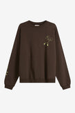 Damson Madder Apple Peel Sweatshirt - Chocolate