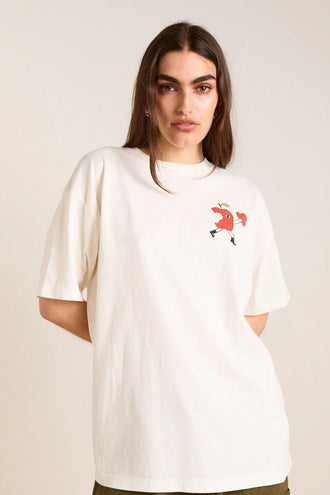 Damson Madder Apple Peel Tee - Ecru