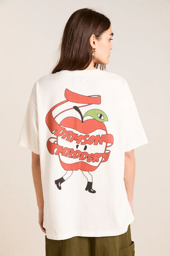 Damson Madder Apple Peel Tee - Ecru