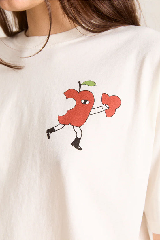 Damson Madder Apple Peel Tee - Ecru