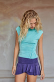 Peachy Den Kylie Button Top - Aqua
