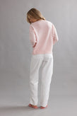 Caitlin Crisp Argyle Jumper - Marshmellow