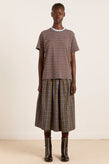 Damson Madder Ariel SS Tee - Brown/Blue