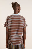 Damson Madder Ariel SS Tee - Brown/Blue