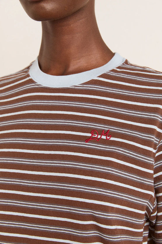 Damson Madder Ariel SS Tee - Brown/Blue