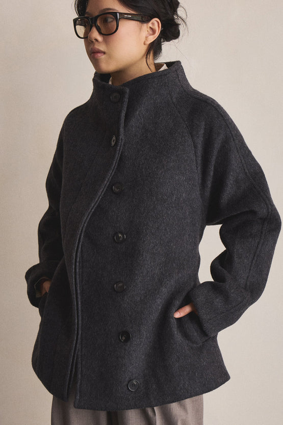 Gracious Arlo Coat - Grey Marle