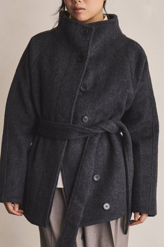 Gracious Arlo Coat - Grey Marle