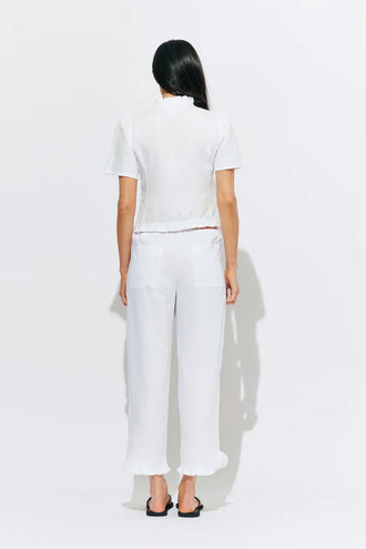 Ruby Arlo Linen Top - White