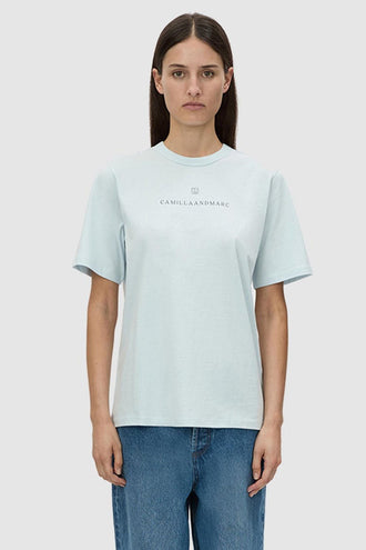 Camilla and Marc ARP Logo Tee - Ice Blue